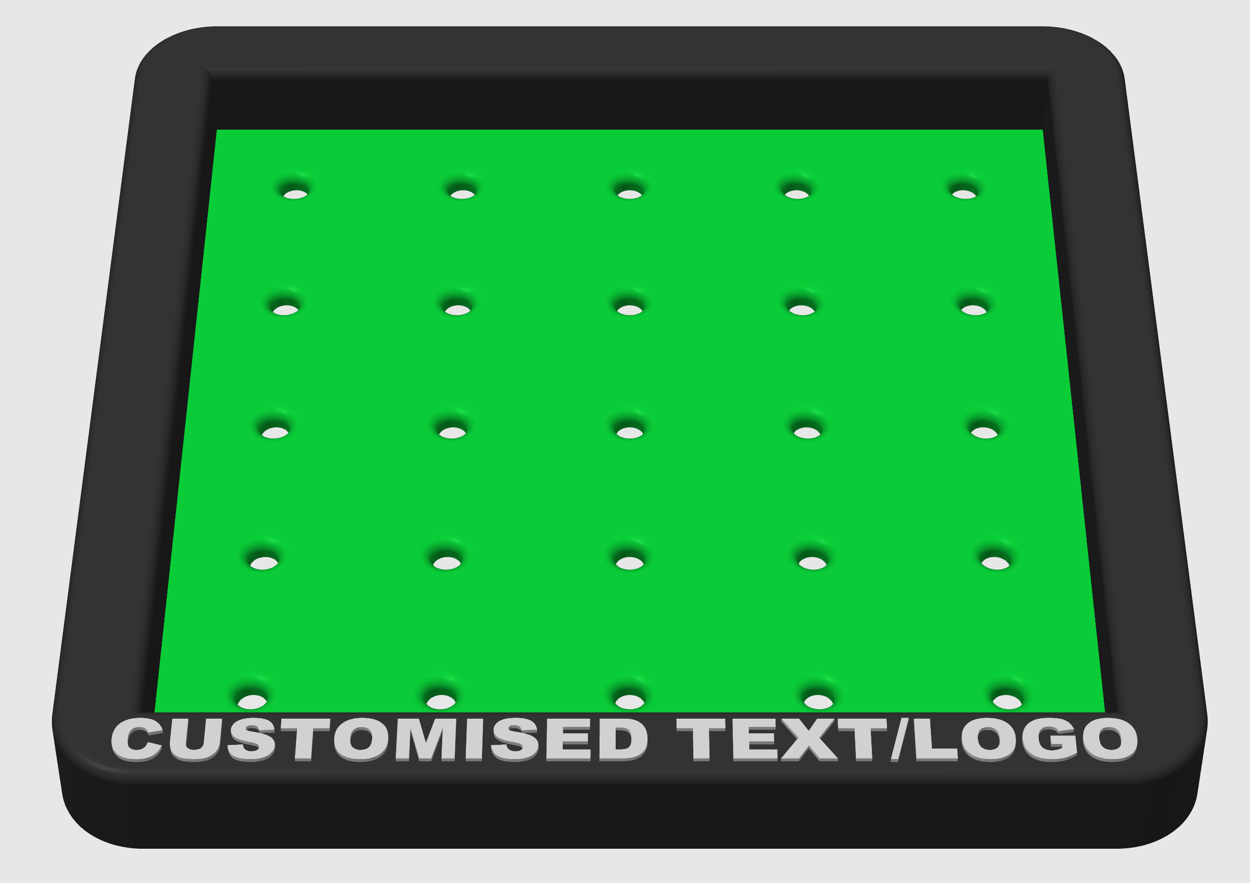 Pyramid Golf Ball Tray – Holds 30 or 55 Balls | Customizable Golf Simulator Accessory
