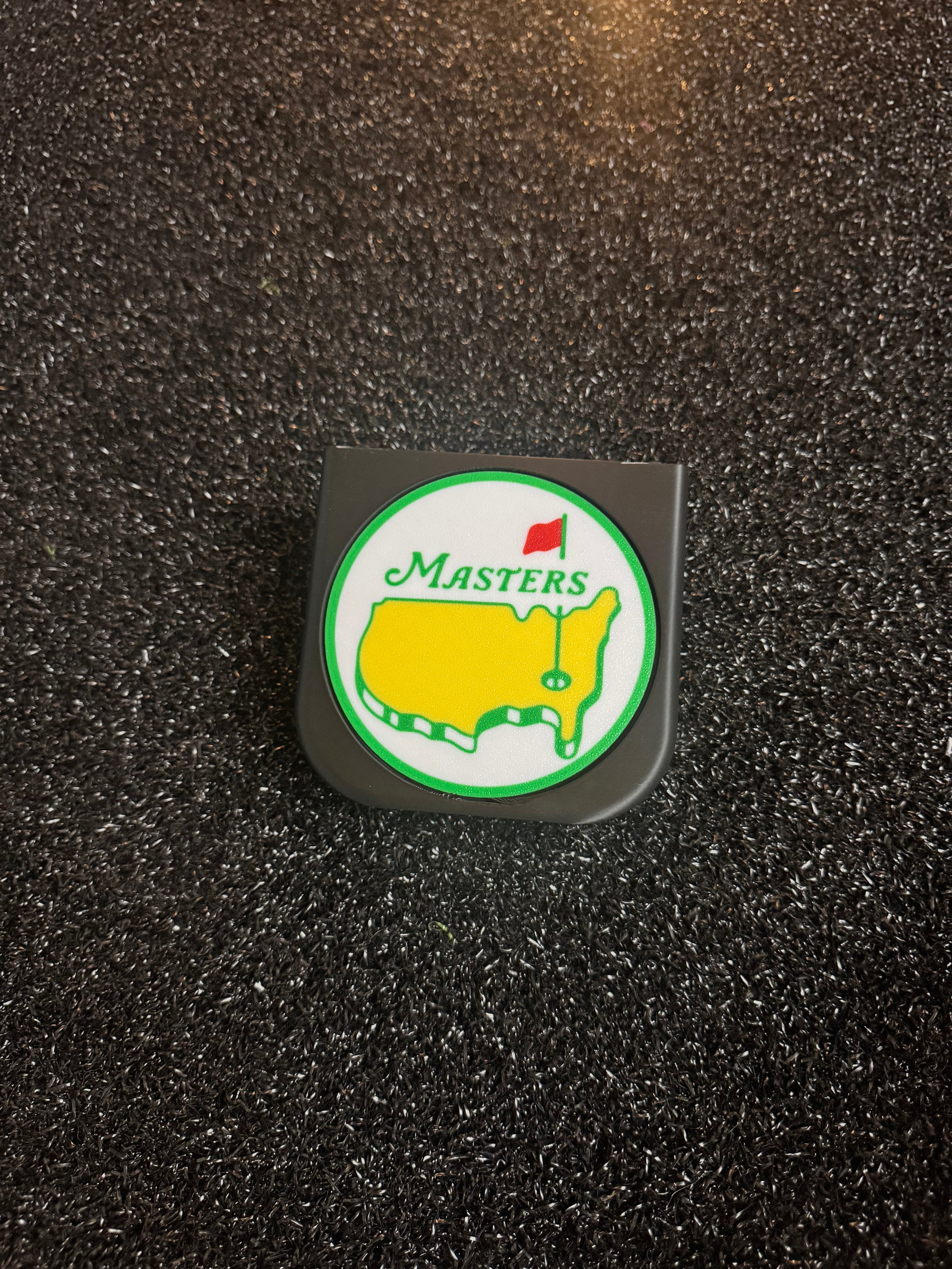 Floating 1-Pint Golf Shelf with Customizable Coaster | Personalized Golf Décor & Gift