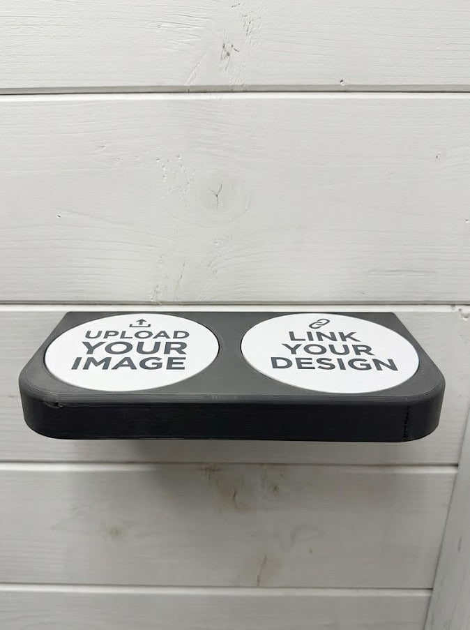 Floating 2-Pint Golf Shelf with Customizable Coasters – Stylish Golf Décor &amp; Gift