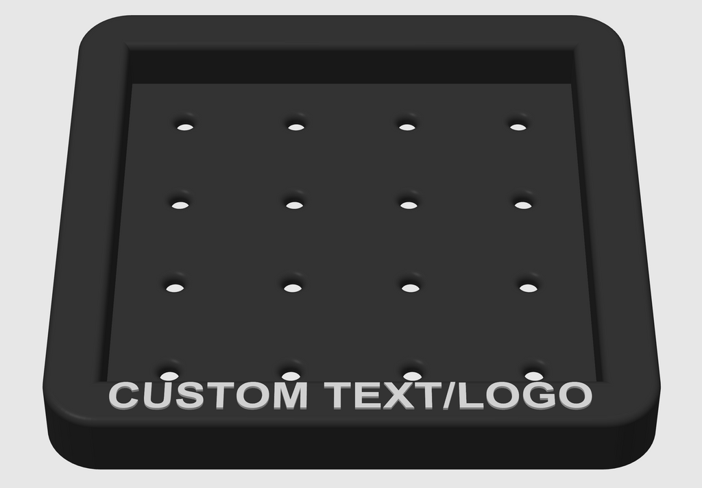 Pyramid Golf Ball Tray – Holds 30 or 55 Balls | Customizable Golf Simulator Accessory