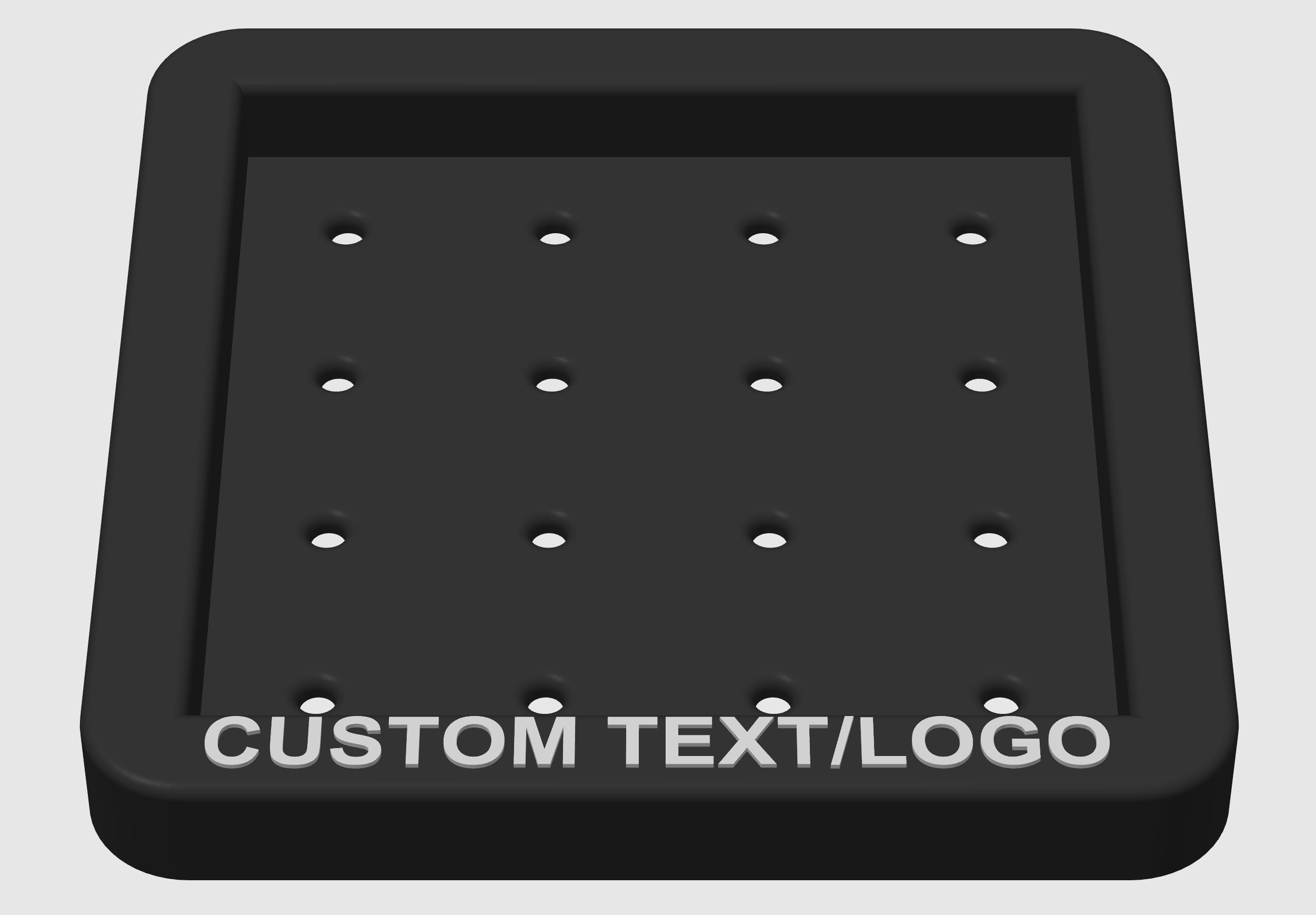 Pyramid Golf Ball Tray – Holds 30 or 55 Balls | Customizable Golf Simulator Accessory