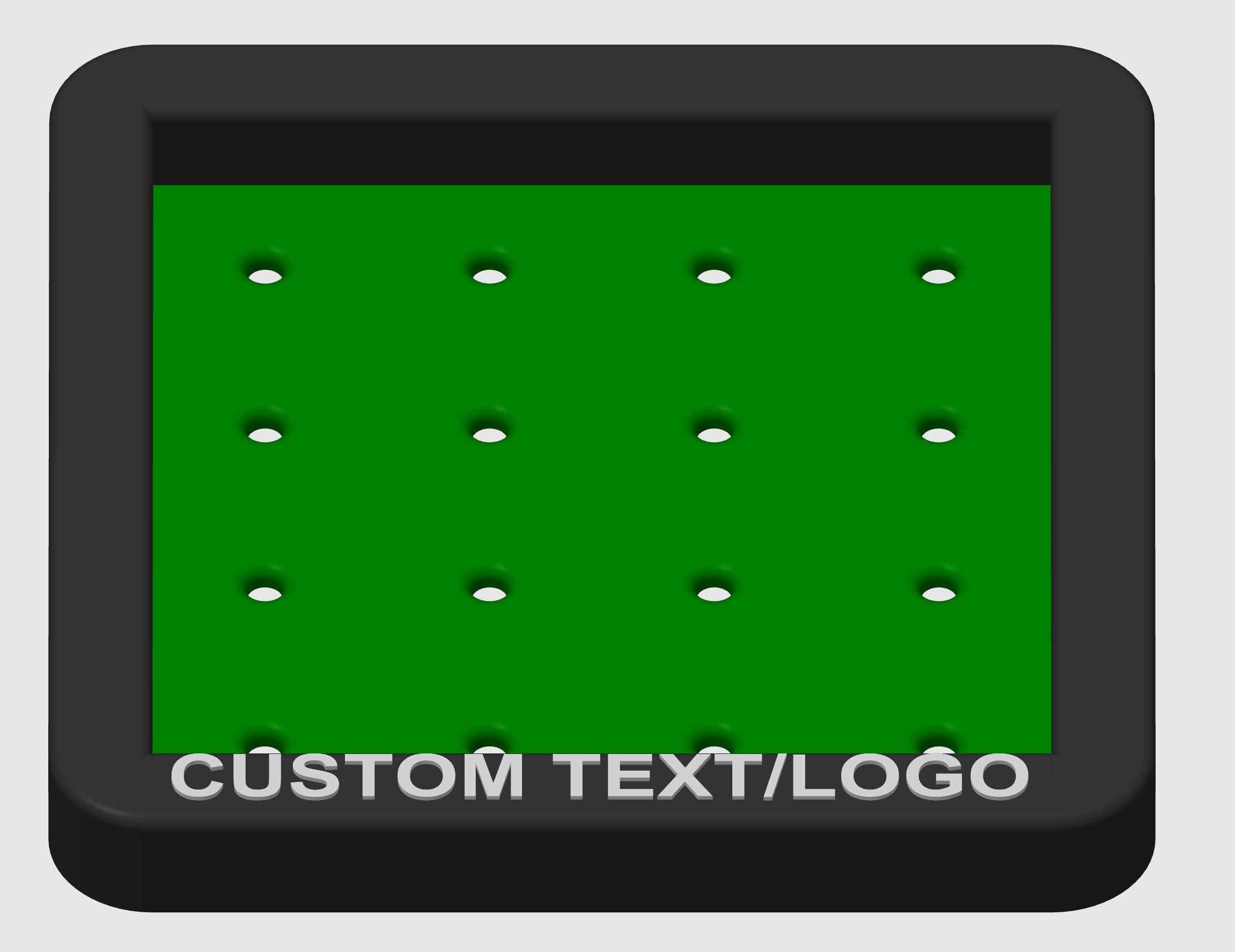 Pyramid Golf Ball Tray – Holds 30 or 55 Balls | Customizable Golf Simulator Accessory