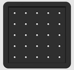 Pyramid Golf Ball Tray – Holds 30 or 55 Balls | Customizable Golf Simulator Accessory