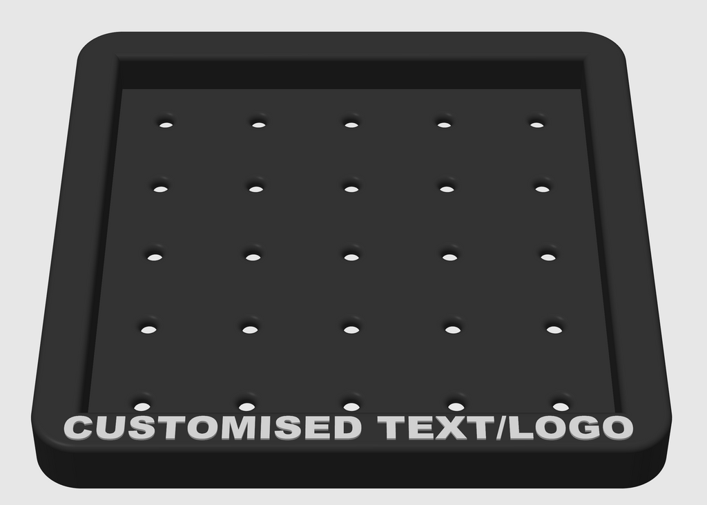 Pyramid Golf Ball Tray – Holds 30 or 55 Balls | Customizable Golf Simulator Accessory