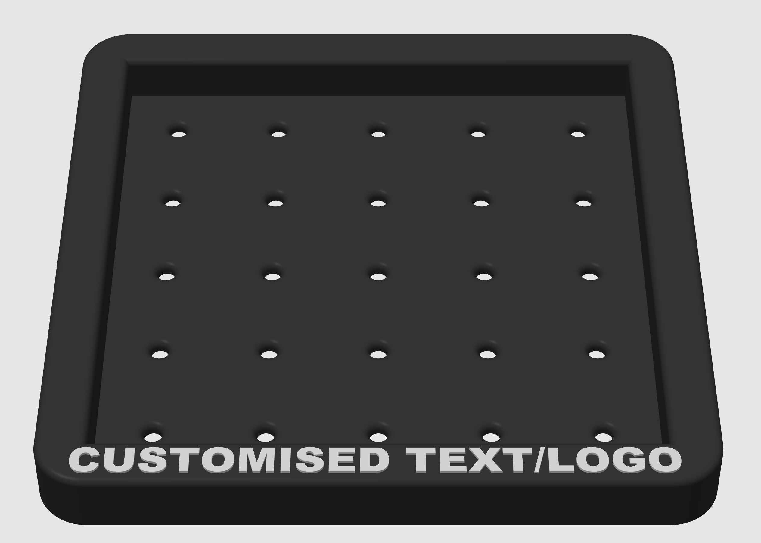 Pyramid Golf Ball Tray – Holds 30 or 55 Balls | Customizable Golf Simulator Accessory