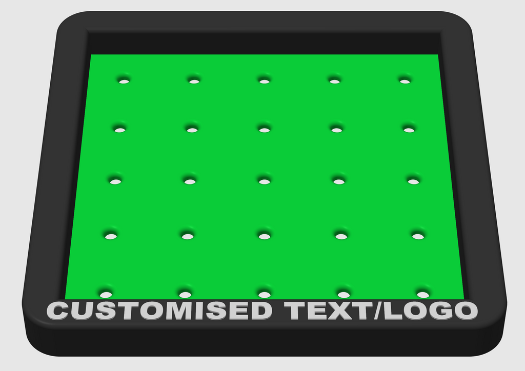 Pyramid Golf Ball Tray – Holds 30 or 55 Balls | Customizable Golf Simulator Accessory