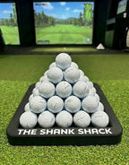 Pyramid Golf Ball Tray – Holds 30 or 55 Balls | Customizable Golf Simulator Accessory