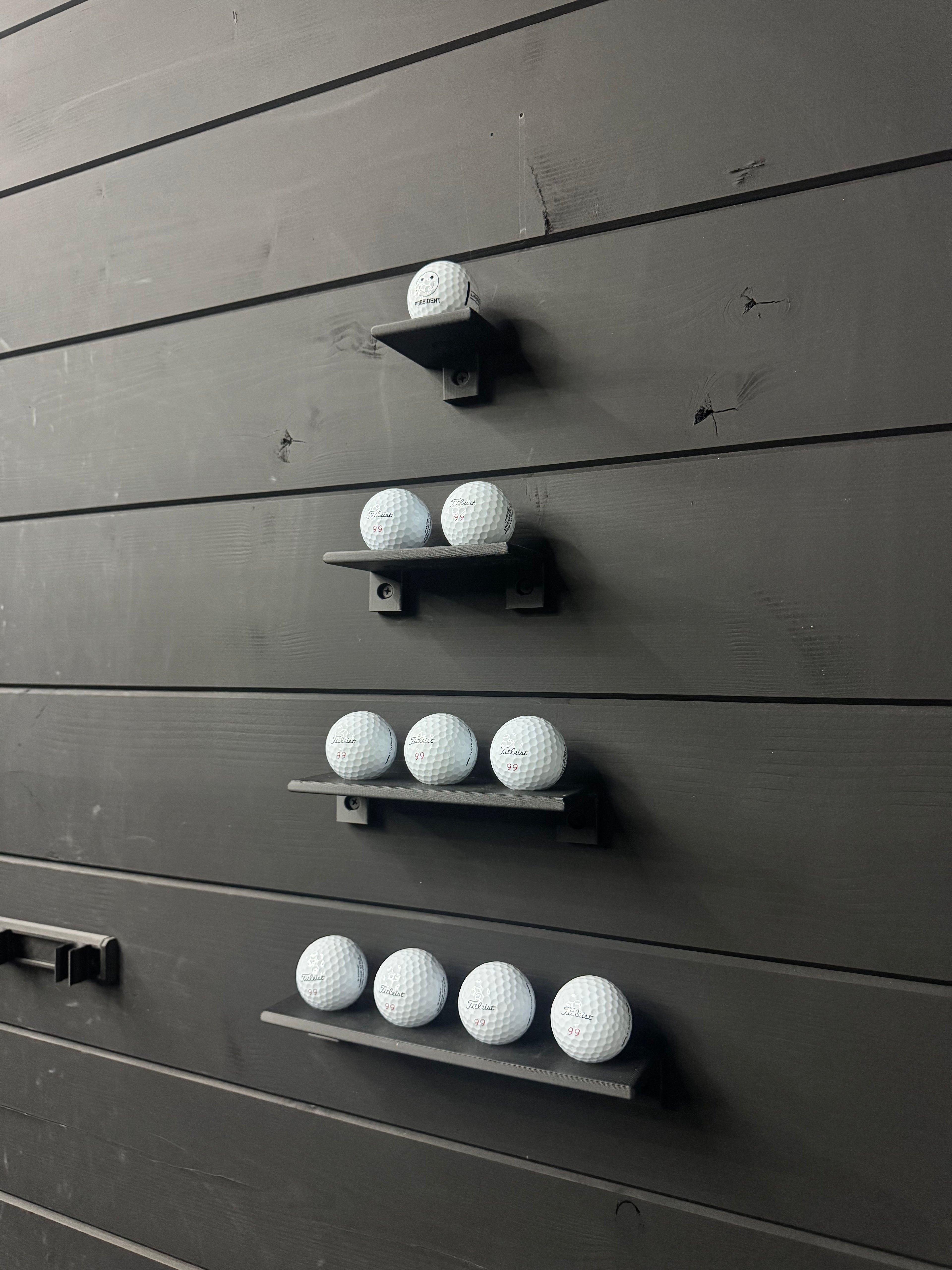Floating Golf Ball Display Shelf – Holds 10, 15, or 25 Balls | Golf Décor & Collector’s Display