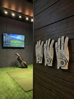 Wall-Mounted Golf Glove & Club Cover Holder | Fits All Clubs | Space-Saving Organizer for Simulators & Cabins