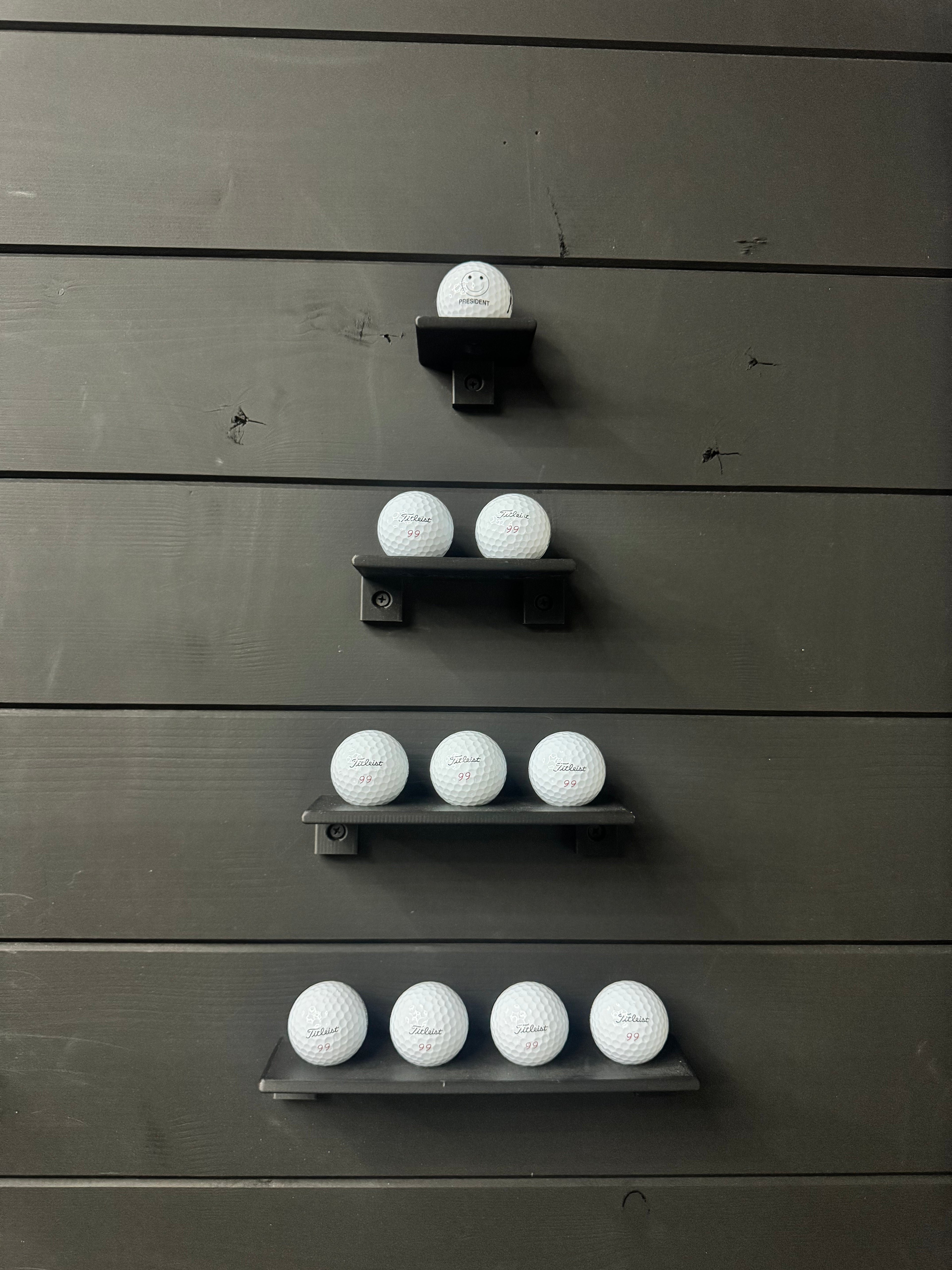 Floating Golf Ball Display Shelf – Holds 10, 15, or 25 Balls | Golf Décor & Collector’s Display