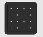 Pyramid Golf Ball Tray – Holds 30 or 55 Balls | Customizable Golf Simulator Accessory