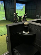Floating Corner Golf Shelf with Customizable Coaster – Golf Décor & Gift for Golfers