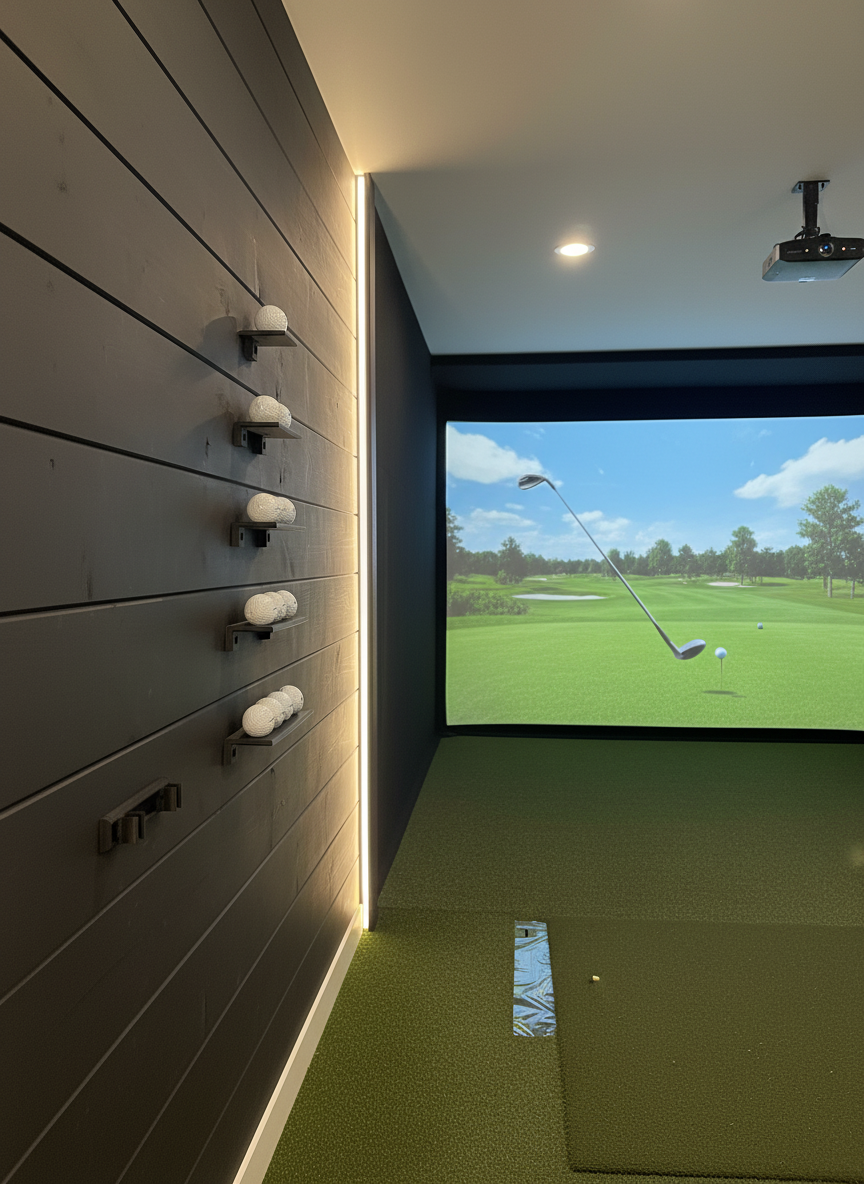 Floating Golf Ball Display Shelf – Holds 10, 15, or 25 Balls | Golf Décor & Collector’s Display