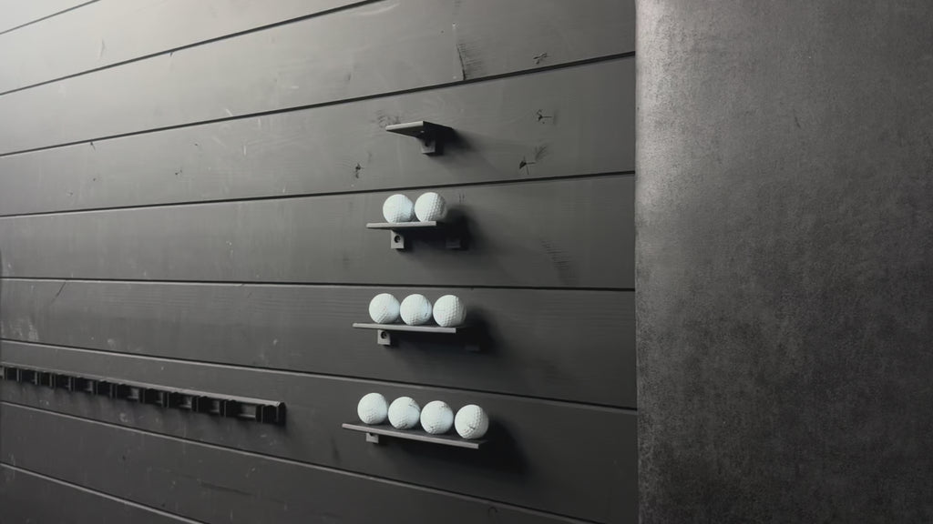 Floating Golf Ball Display Shelf – Holds 10, 15, or 25 Balls | Golf Décor & Collector’s Display