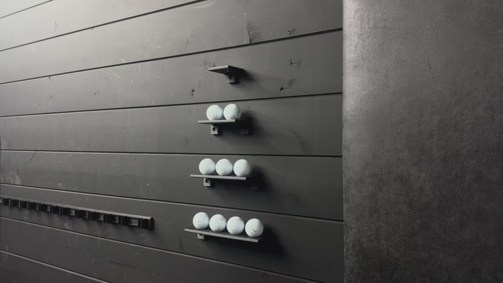 Floating Golf Ball Display Shelf – Holds 10, 15, or 25 Balls | Golf Décor & Collector’s Display